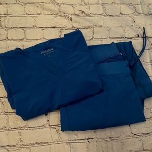 Mandala Scrubs Set, Royal blue, 2XL/2XL Tall